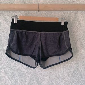 Lululemon charcoal gray workout shorts